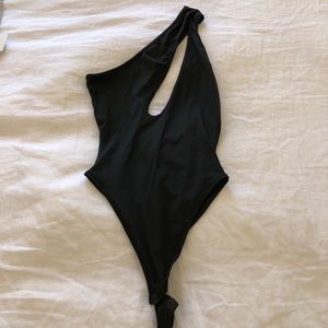 Cut Out Black Bodysuit